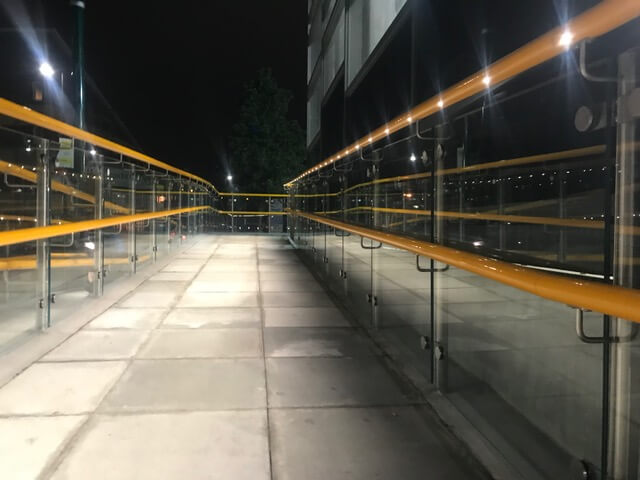 LED illuminated handrails