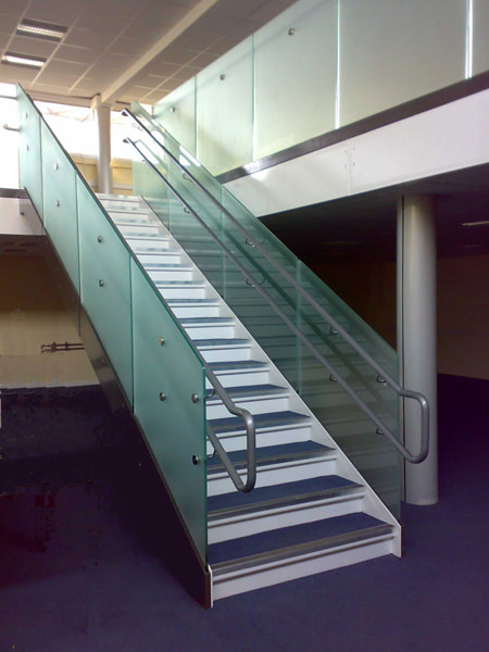 Main School staircase with glass infill