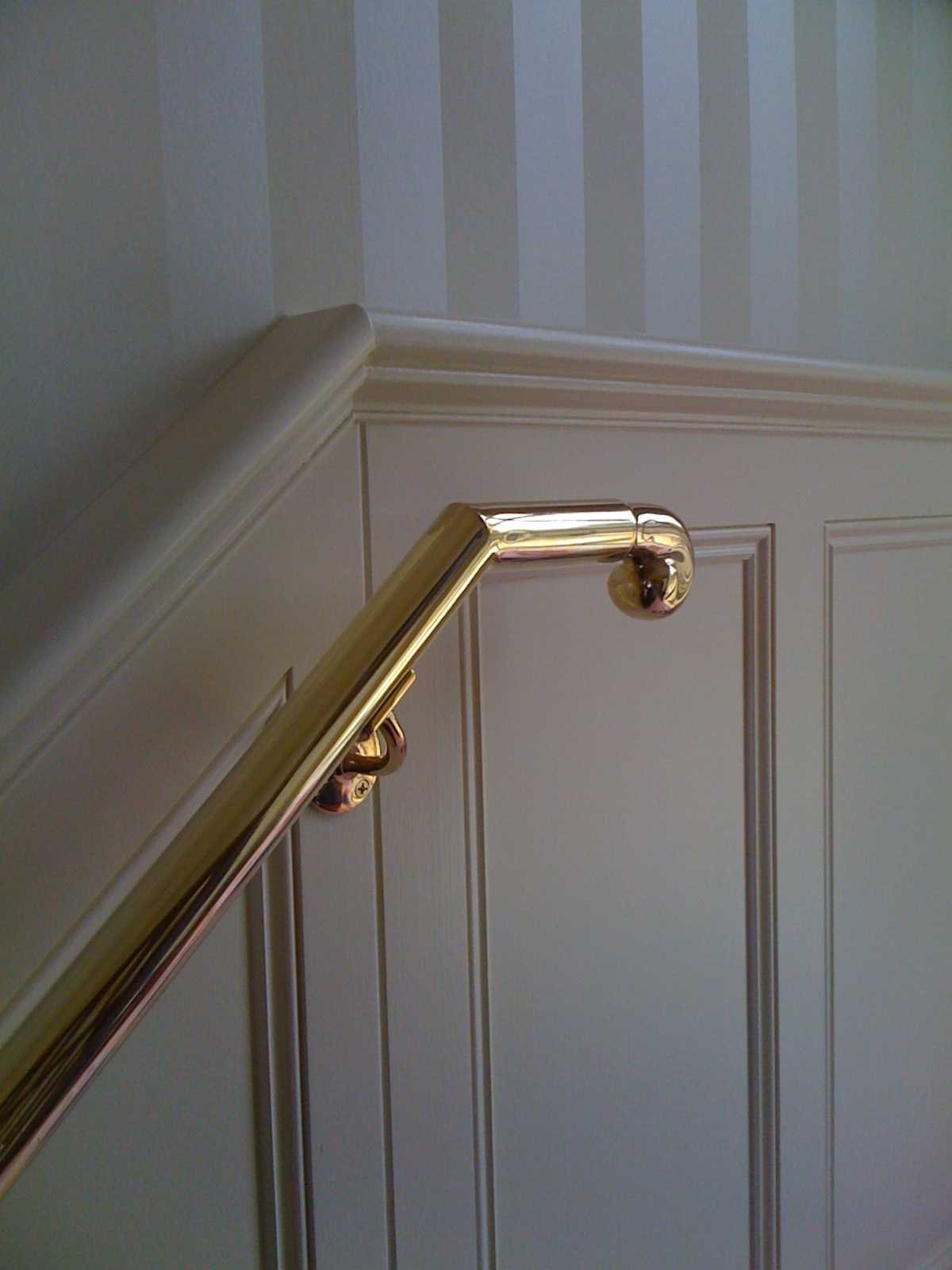 Brass handrail tube