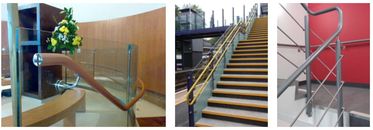 three images of Stargard DDA Handrails