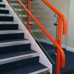 Glazed dda handrail for school