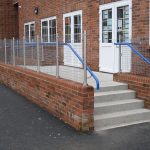 External education handrail for staircase and ramp