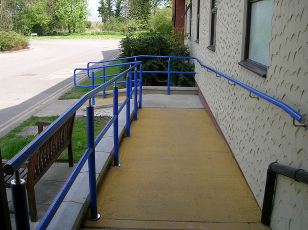 External Hospital Ramp Handrail