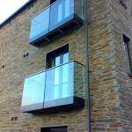 Apartment glass balcony