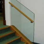 Structural glass steps in public building